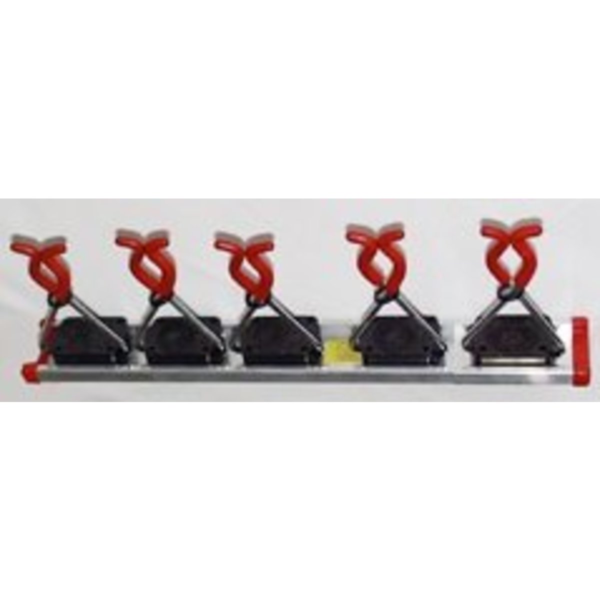 5 Bruns-Gerätehalter auf 50 cm Führungsschiene