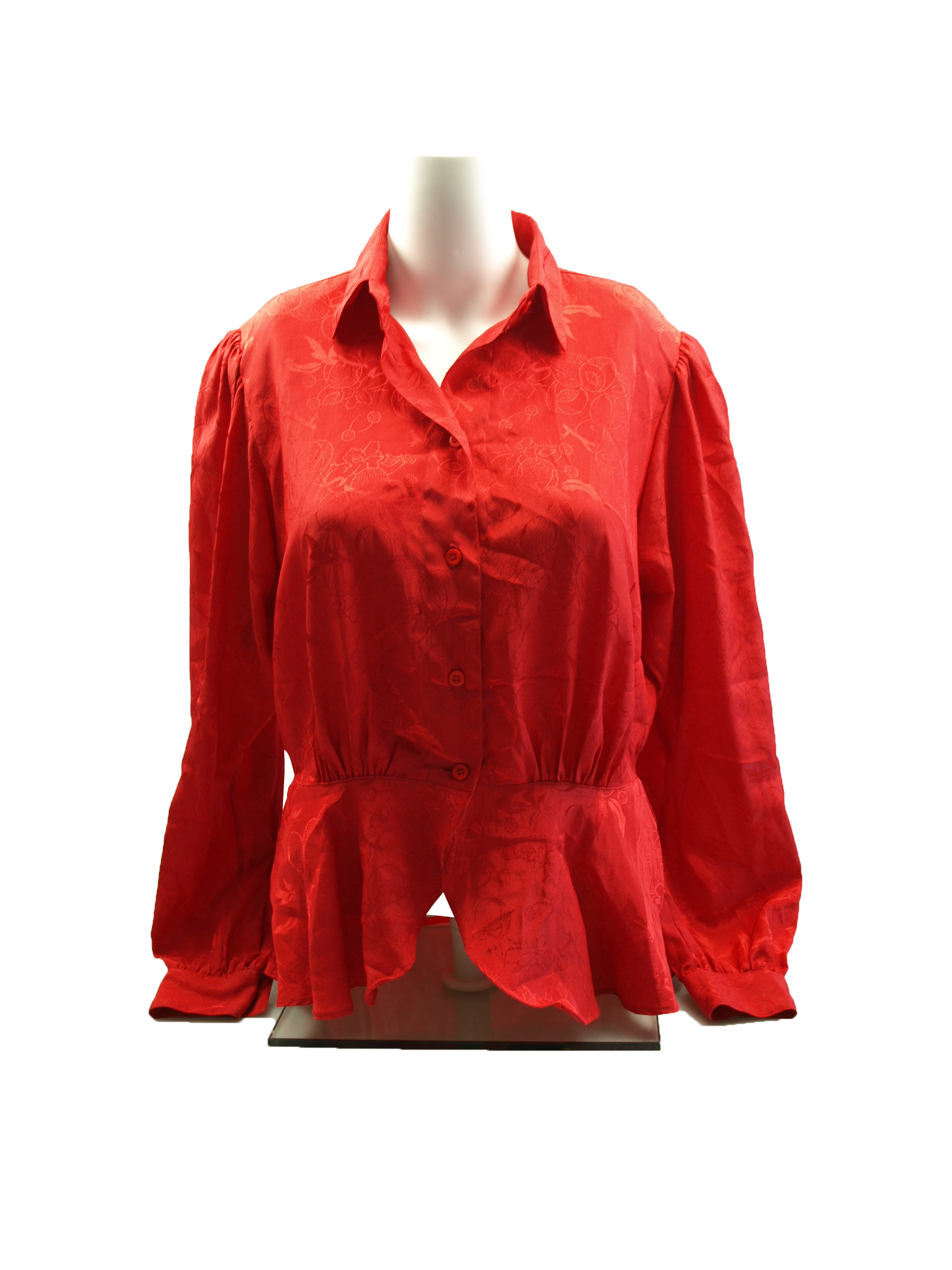 Damen Bluse  mit Schulterpolster, Gr. 36