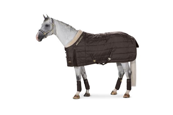 Eskadron Stalldecke FAUX FUR NECK, blackmocca (Heritage 19/20)